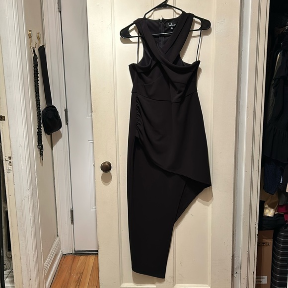 Lulus Guess Again Asymmetrical Midi Dress (M) - Picture 4 of 7